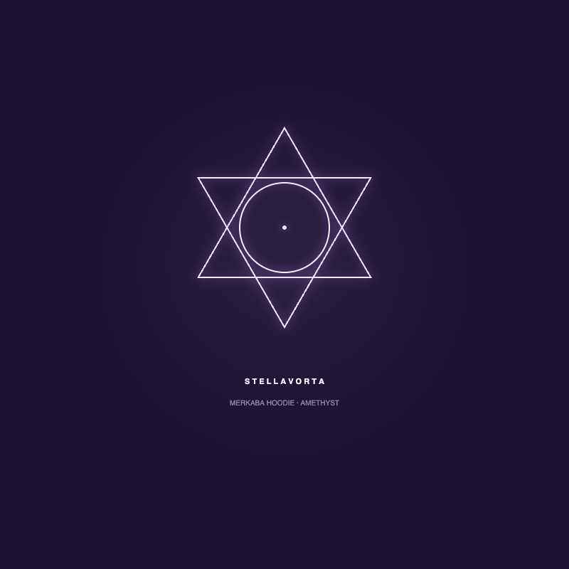 Merkaba Hoodie — Amethyst