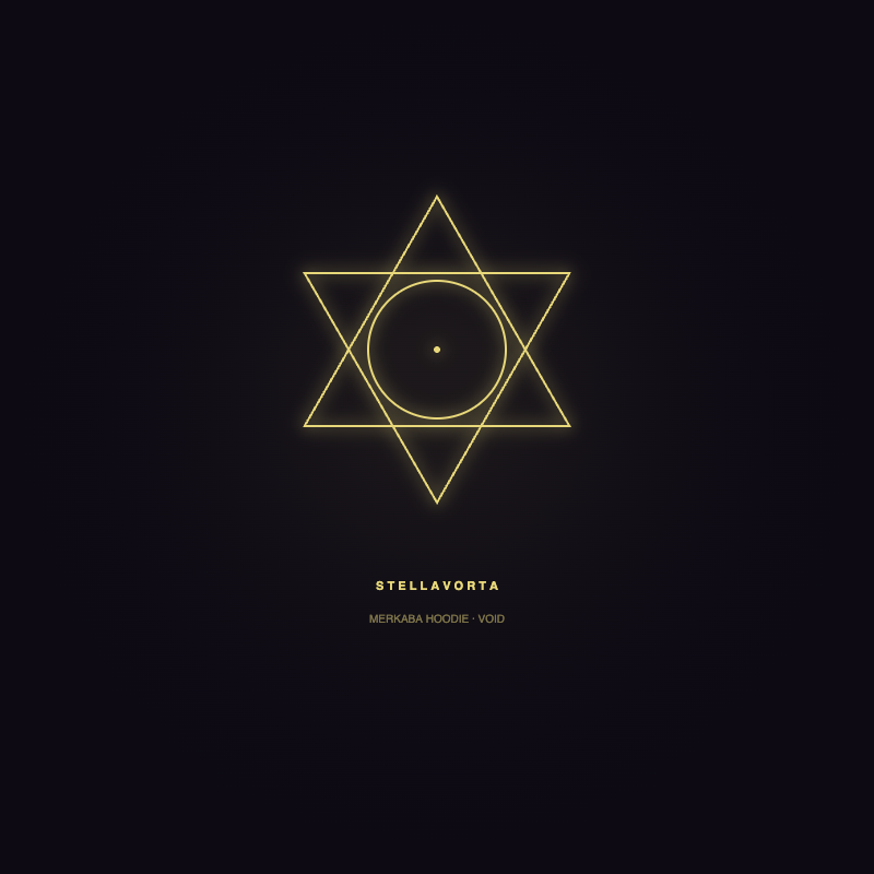 Merkaba Hoodie — Void