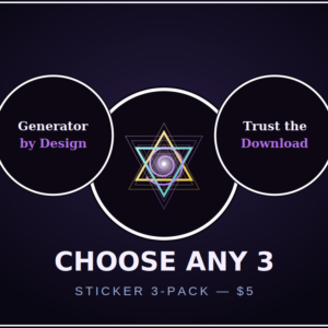 Sticker 3-Pack — Choose Any 3