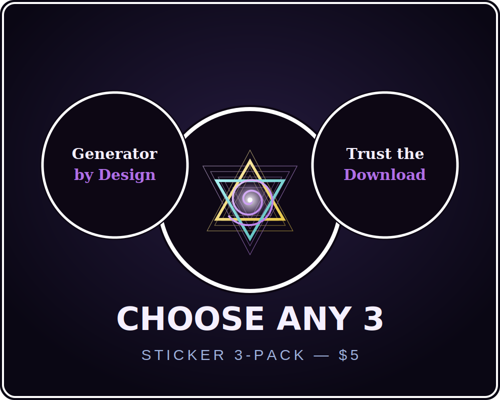 Sticker 3-Pack — Choose Any 3