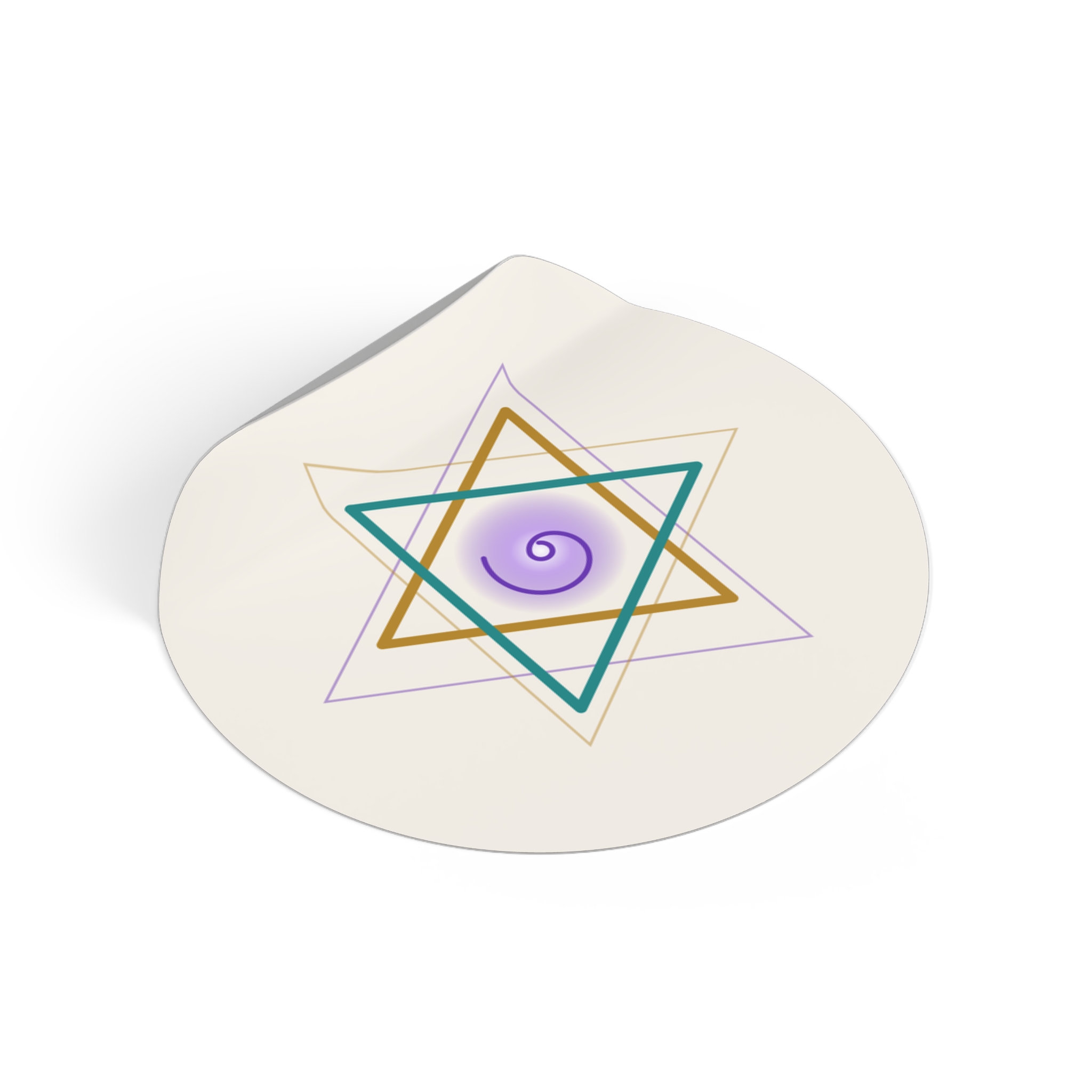 Merkaba Mark Sticker (Light) - Image 2