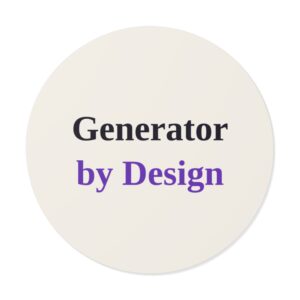 Generator by Design Sticker (Light)