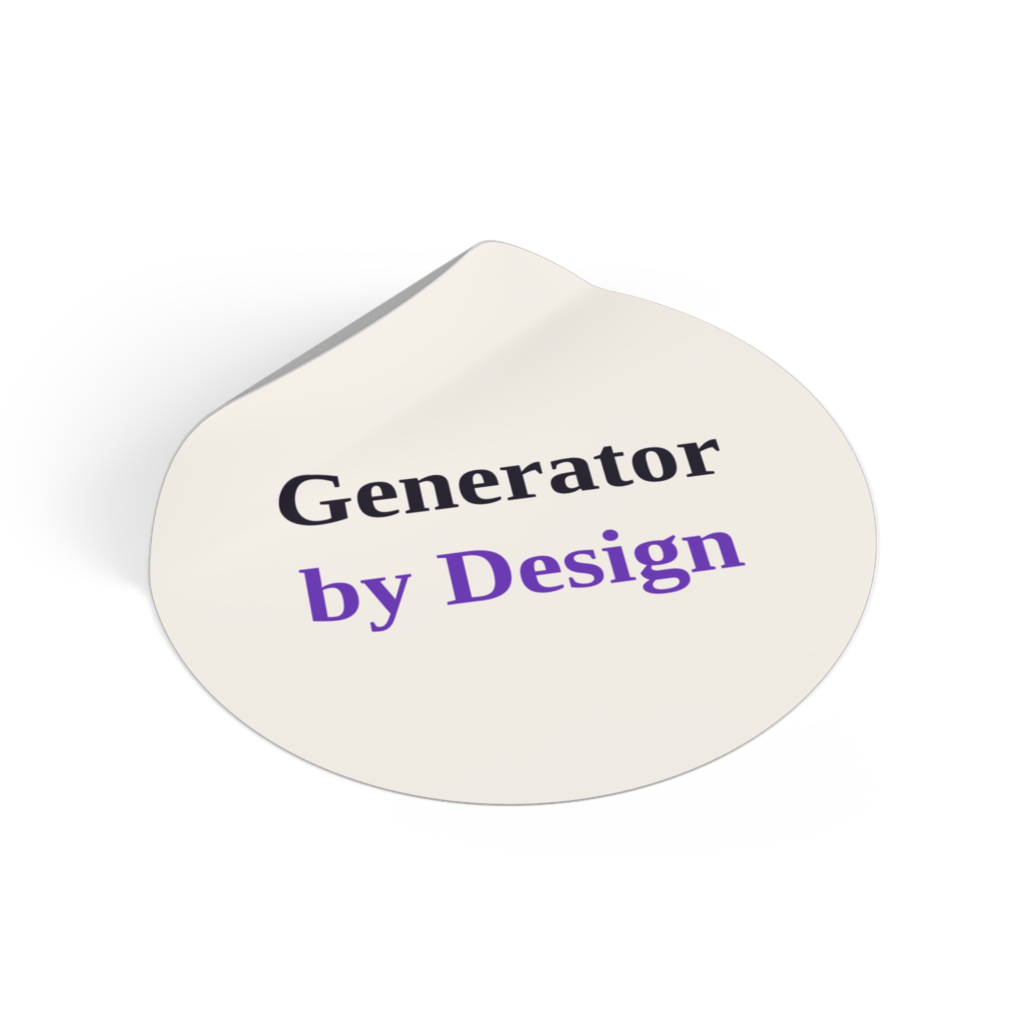 Generator by Design Sticker (Light) - Image 2