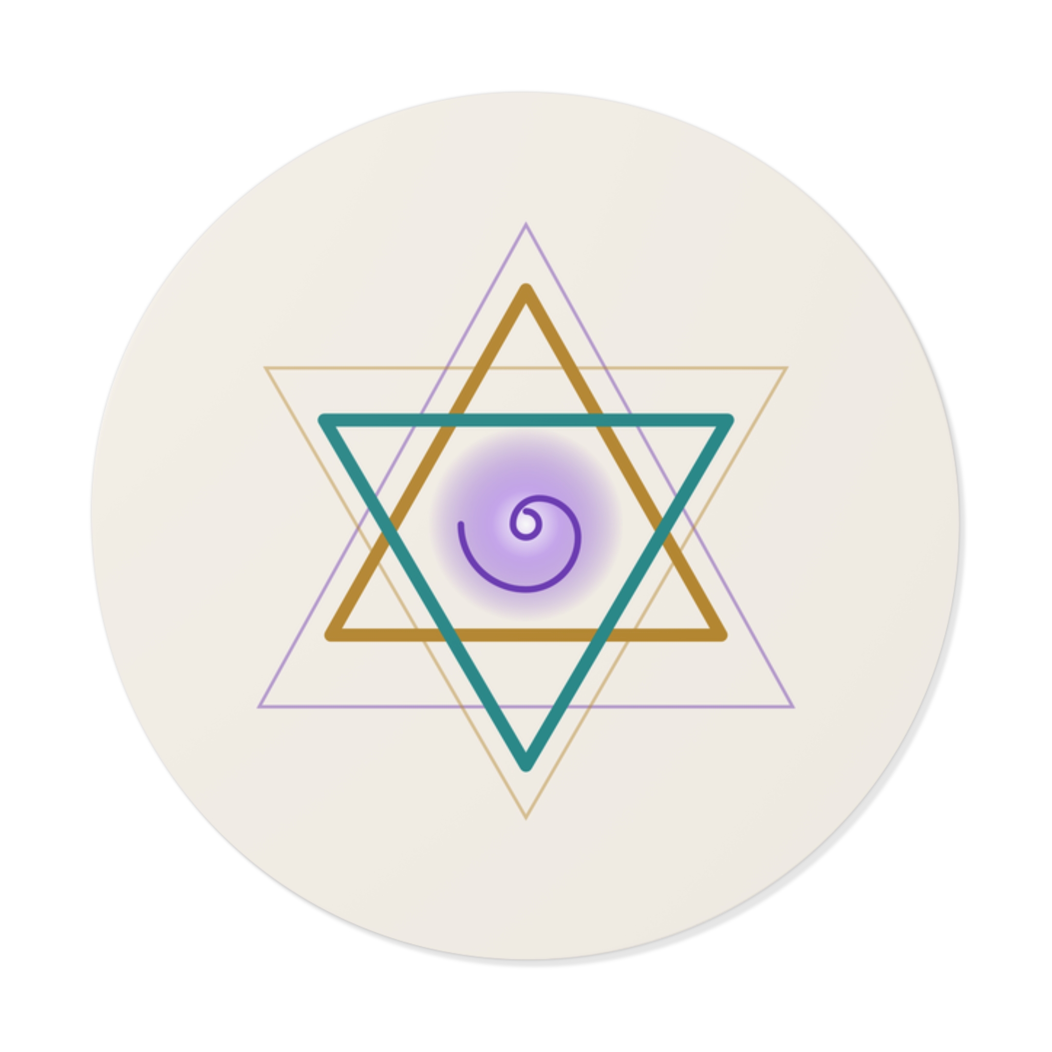 Merkaba Mark Sticker (Light)
